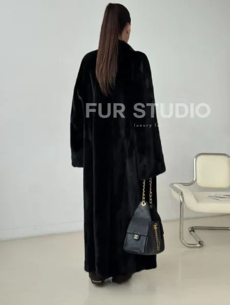 Длинная норковая шуба BLACKGLAMA - фото 6