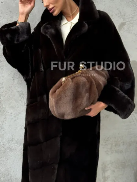 Натуральная норковая шуба - фото 3