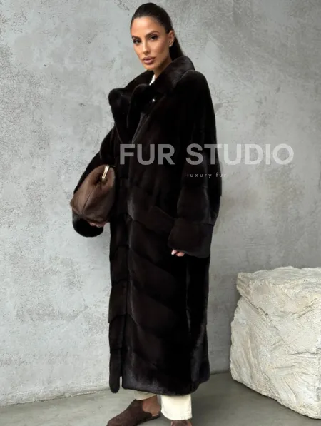 Натуральная норковая шуба - фото 10