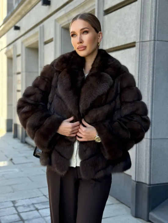 Полушубок из соболя - фото 10