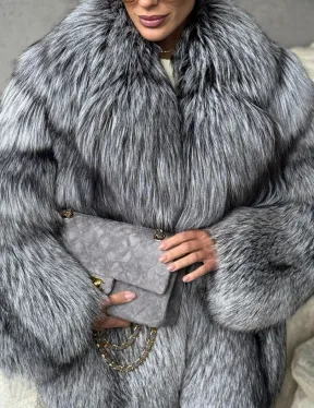 Полушубок из чернобурки - фото 2