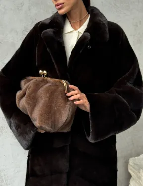 Натуральная норковая шуба - фото 1