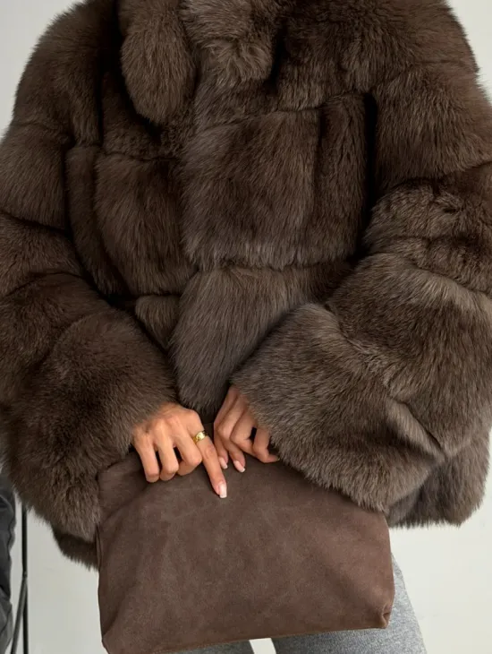 Шуба песцовая под соболь - фото 3