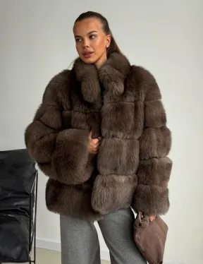 Шуба песцовая под соболь - фото 8