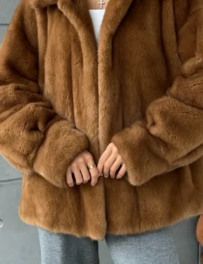 Женская норковая куртка - фото 1