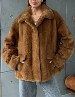 Женская норковая куртка - фото 4