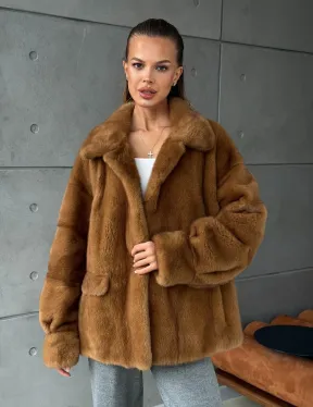 Женская норковая куртка - фото 11