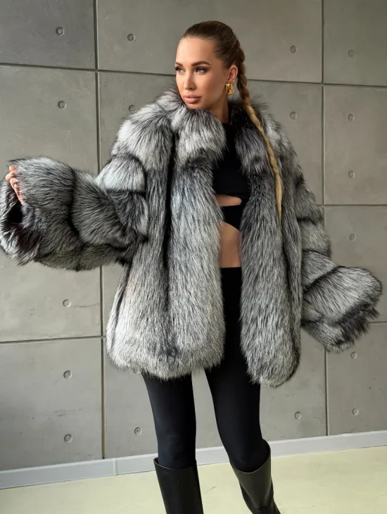 Шуба из чернобурки - фото 7