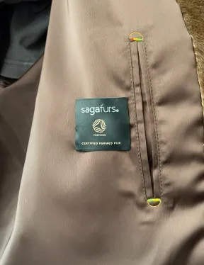 Норка жакет орех V-образный ворот - фото 4