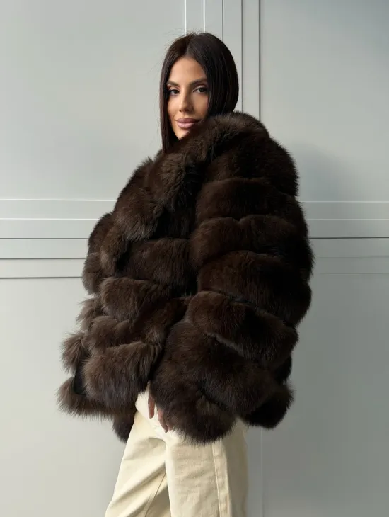 Полушубок из песца 