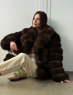 Полушубок из песца 