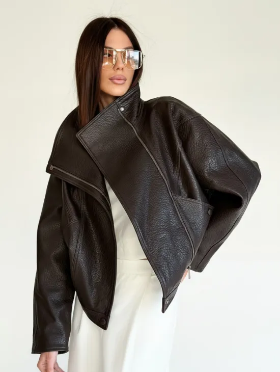 Женская кожаная куртка - фото 11