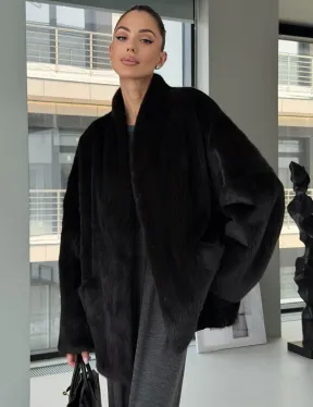 Модный норковый жакет «тренд 2026» Dark Espresso - фото 5