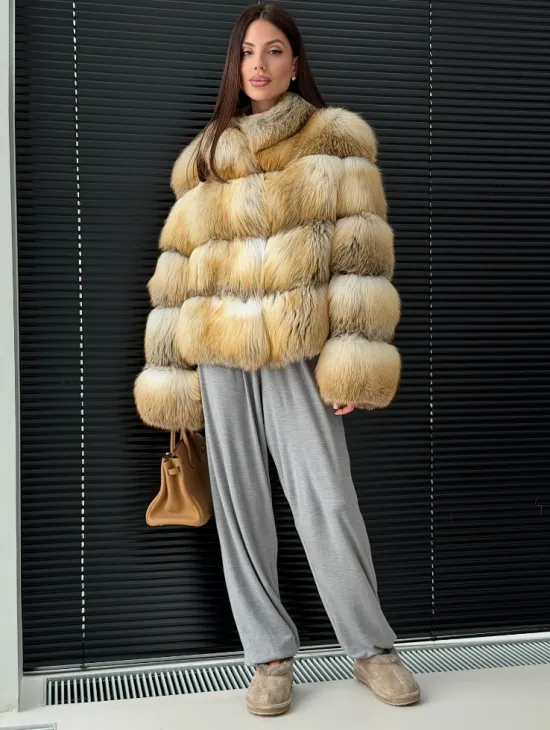 Полушубок из лисы - фото 8